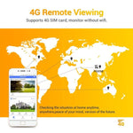 ESCAM QF450 HD 1080P 4G EU Version Solar Powered IP Camera with 16G Memory, Support Two - way Audio & PIR Motion Detection & Night Vision & TF Card - Trustpick