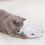 Intelligent Electric Funny Cat Stick Funny Cat Toy Electric Rotating Turntable Funny Cat Device - Trustpick