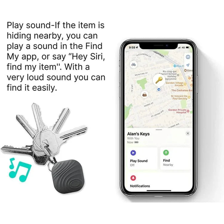 Nutale F11X Bluetooth Phone Key Anti - Lost Tracker Alarm - Trustpick