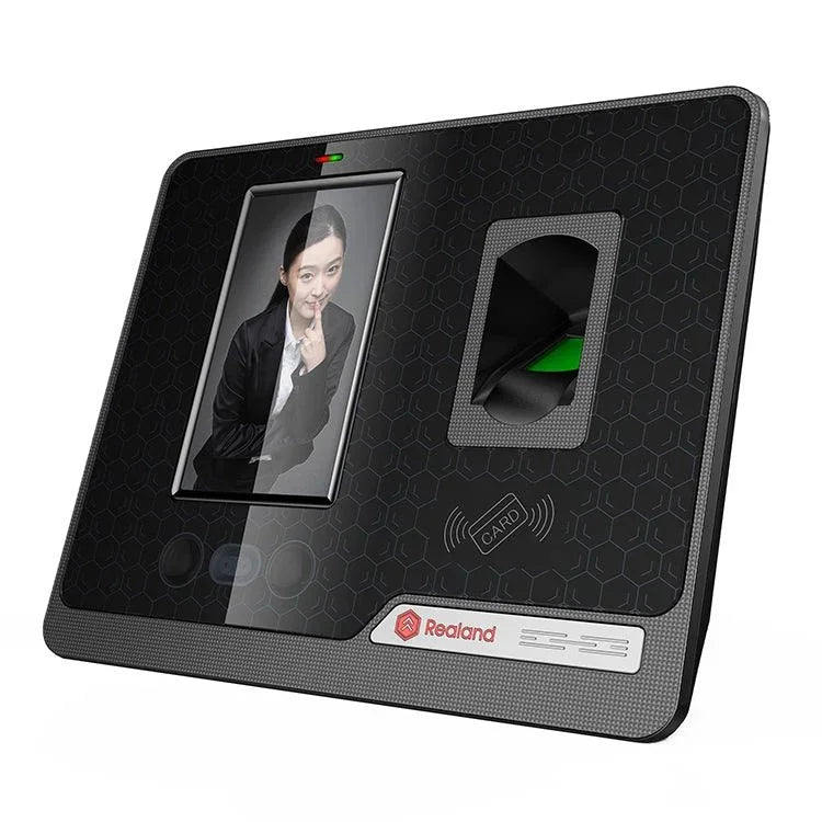 Realand G505 4.3 inch Color TFT Touch Screen Face Fingerprint WiFi Remote Time Attendance Machine - Trustpick