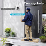 SriHome DH005 4MP 2K Low Power Consumption Wireless Security Camera System with Solar Panel - Trustpick