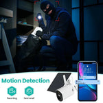 T20 1080P Full HD Solar Powered WiFi Camera, Support Motion Detection, Night Vision, Two Way Audio, TF Card - Trustpick