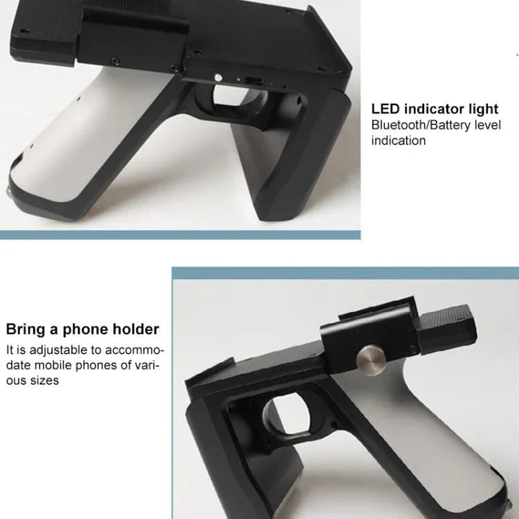 UHF RFID Radio Frequency High Performance Handheld Back Clip Bluetooth Communication Reader, Style: Bluetooth RFID Reading and Writing + One/Two - dimensional Code Scanning - Trustpick