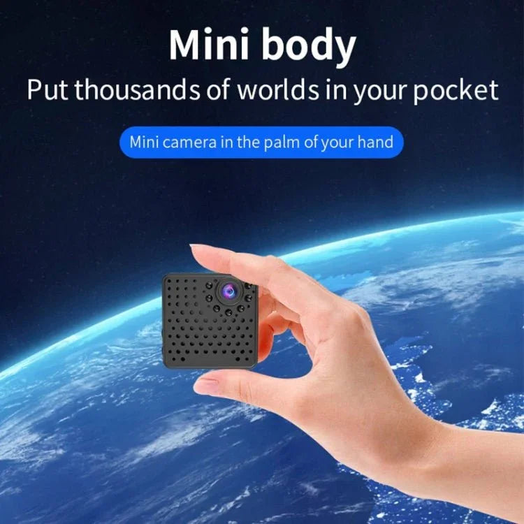 W18 1080P HD WiFi Smart Mini Security Camera, Support 155 Degrees Wide Angle & Motion Detection & Infrared Night Vision & TF Card - Trustpick